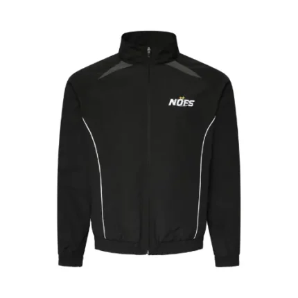 Black Nofs Nylon Zipper Jacket