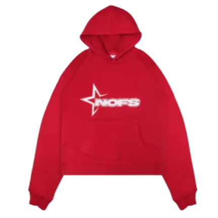 WHINE RED NOFS HOODIE